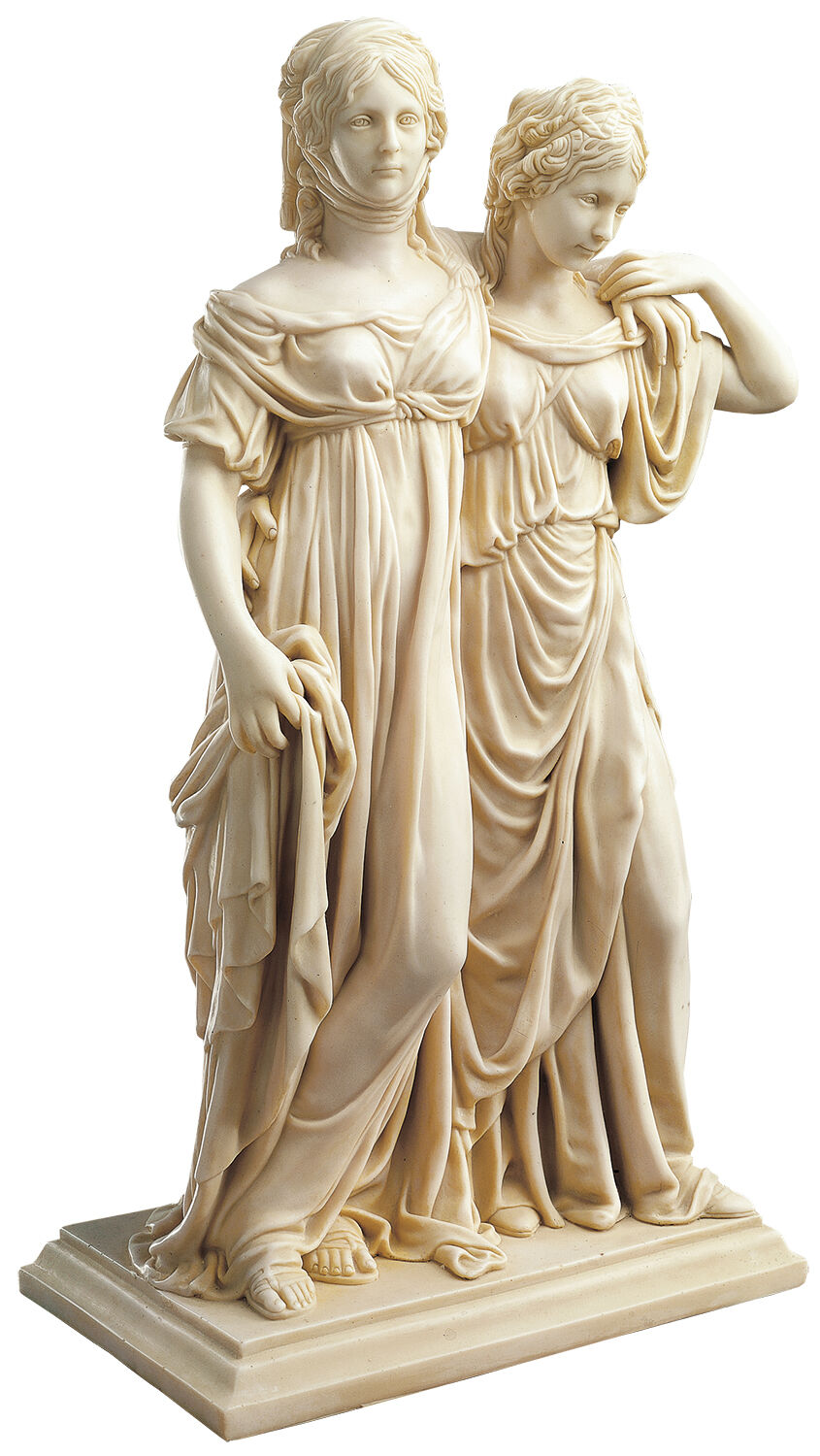 Sculpture "Luise and Friederike" (original size), artificial marble by Johann Gottfried Schadow