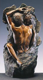 Skulptur "Liebespaar" (1982), Version in Kunstbronze