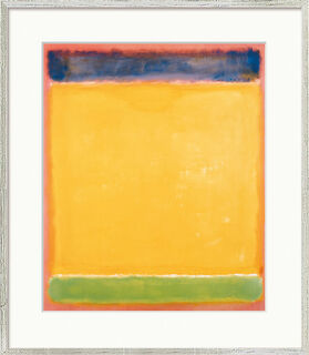 Picture "Untitled (Blue, Yellow, Green, Red)" (1954), silver-coloured framed version