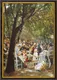 Bild "Münchner Biergarten" (1884), gerahmt von Max Liebermann