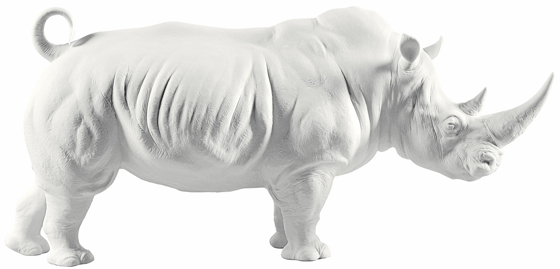 Porcelænsskulptur "Næsehorn" - Design Ernest Massuet von Lladró