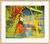 Bild "Abstraktes Bild" (1984), Version naturfarben gerahmt
