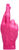 Kerze "Crossed Fingers", Version in Pink