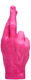 Kerze "Crossed Fingers", Version in Pink