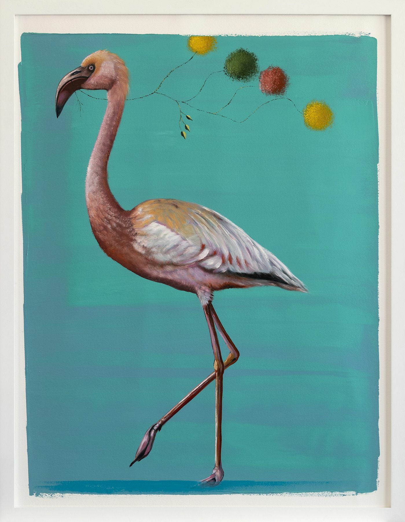 Billede "Serien The Gift | Flamingo" (2023) (Unikt værk) von Lezzueck Coosemans