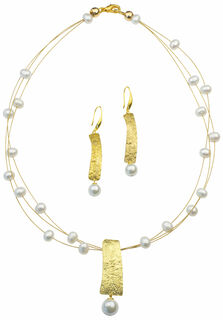 Pearl jewellery set "Aurelia"
