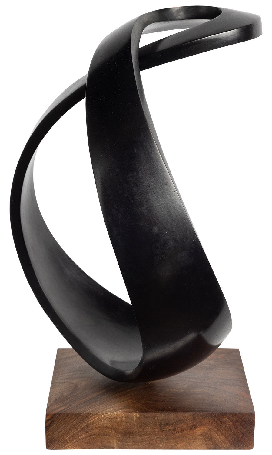 Scultura "Infinity 44" (2024), bronzo nero di Yves Rasch