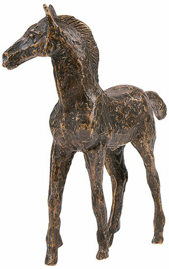 Skulptur "Fohlen", Bronze von Kurt Arentz