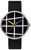 Wristwatch "Window black" Bauhaus style