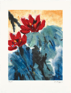 Picture "Red Lotus II" (1999) by Brigitte Hoeppe