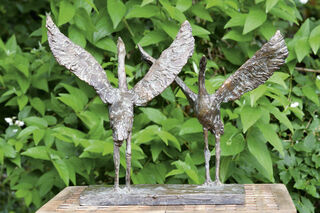 Sculpture "Group of Cranes" (2017), bronze