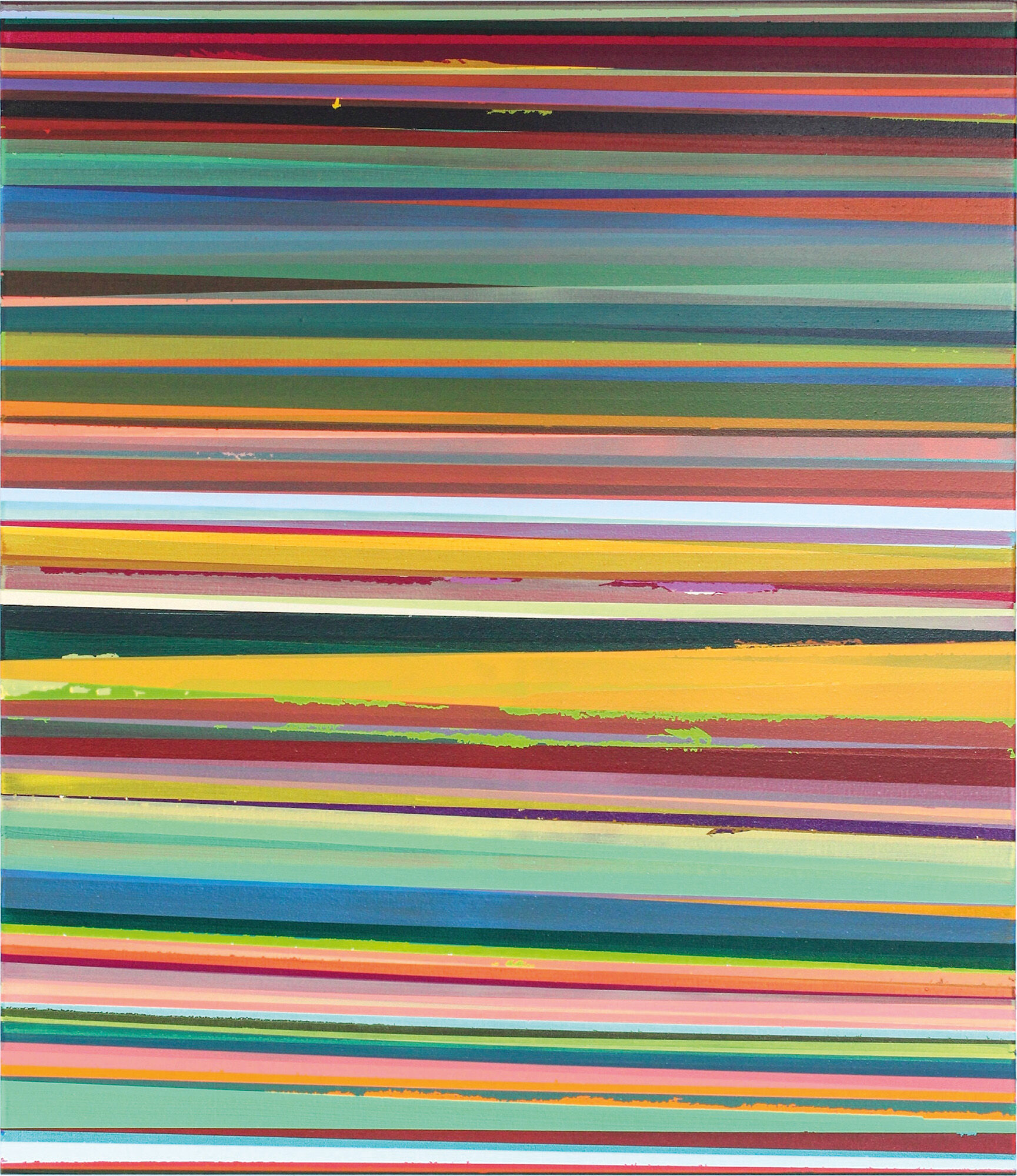Tableau "Ligne brisée horizon transparent" (2022) (Pièce unique) von Ruri Matsumoto