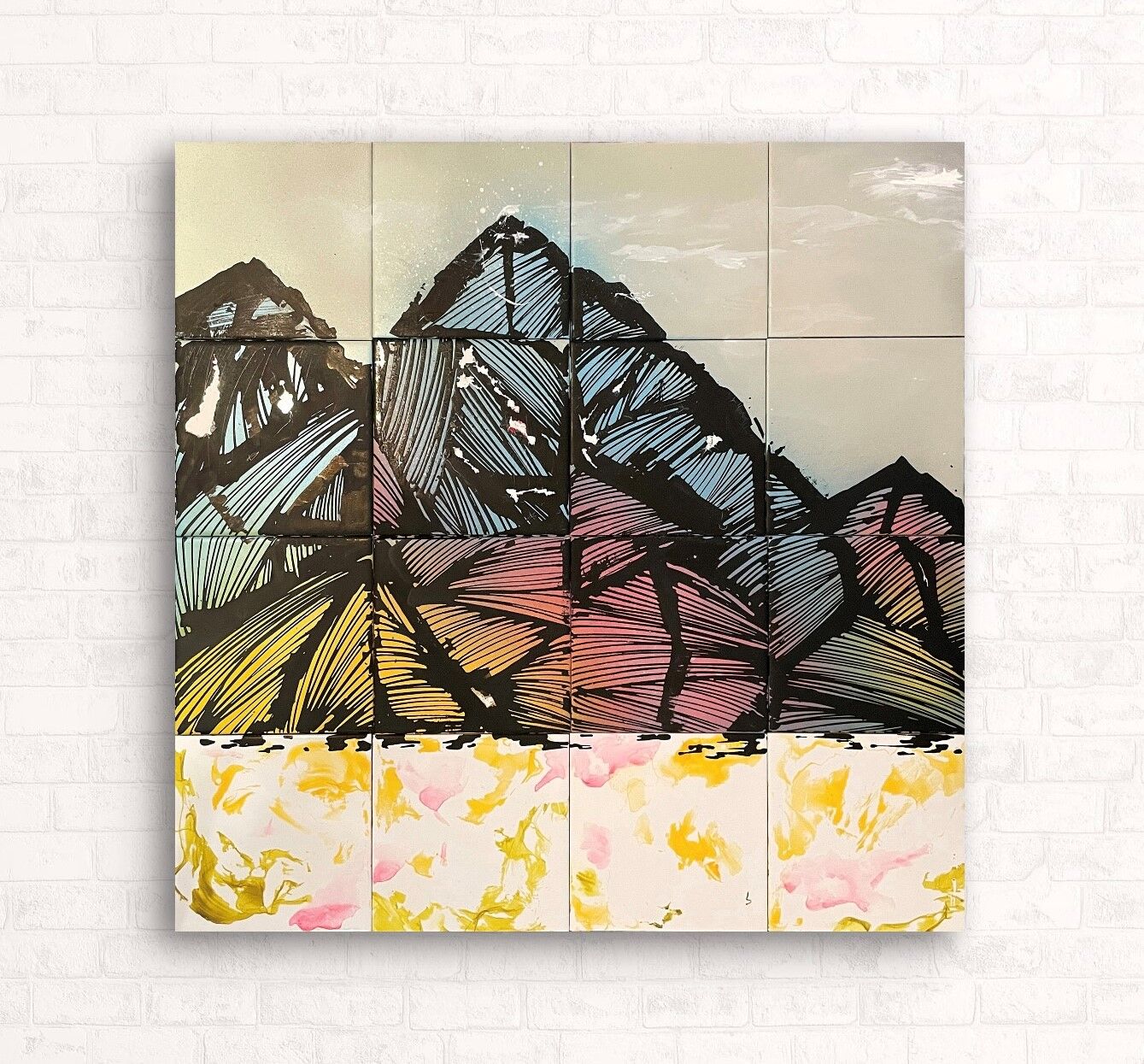 Quadro "Aloha Mountain II" (2025) (Pezzo unico) di Zyko78