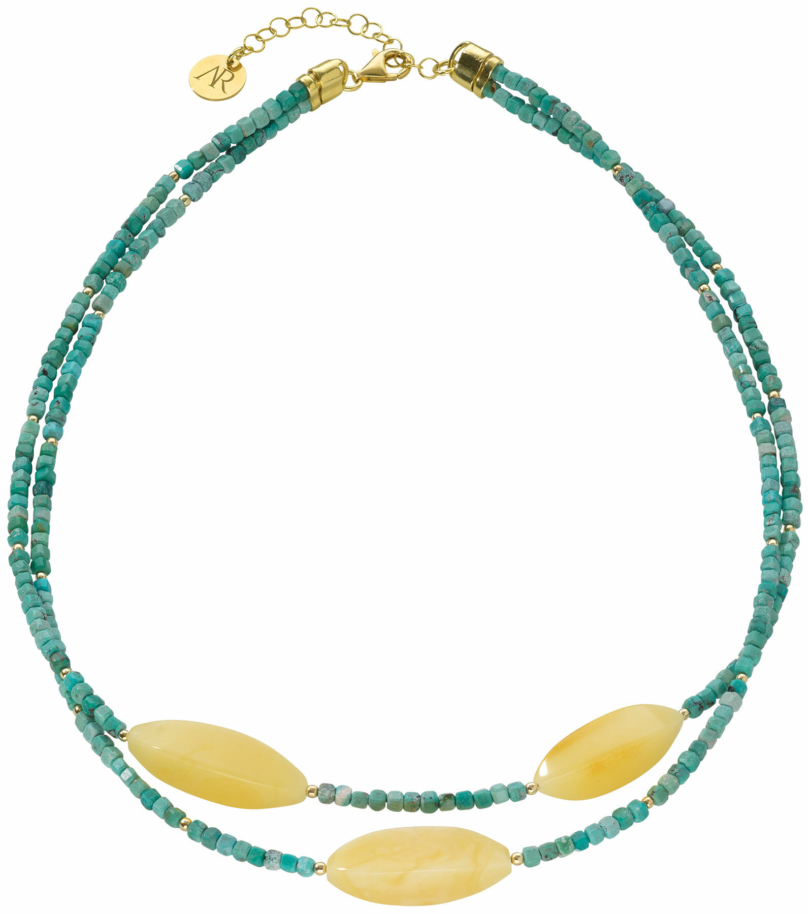 Amber necklace "Mandana"
