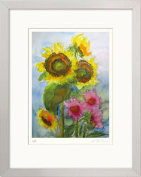 Tableau "Tournesols" (2020), encadré