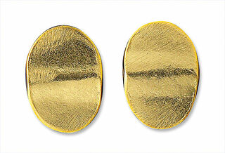 Stud earrings "Gold Discs"