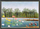 Bild "Flamingos" (1907), inramad av Henri Rousseau