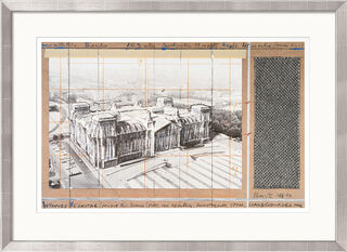 Picture "Wrapped Reichstag, Project for Berlin", framed
