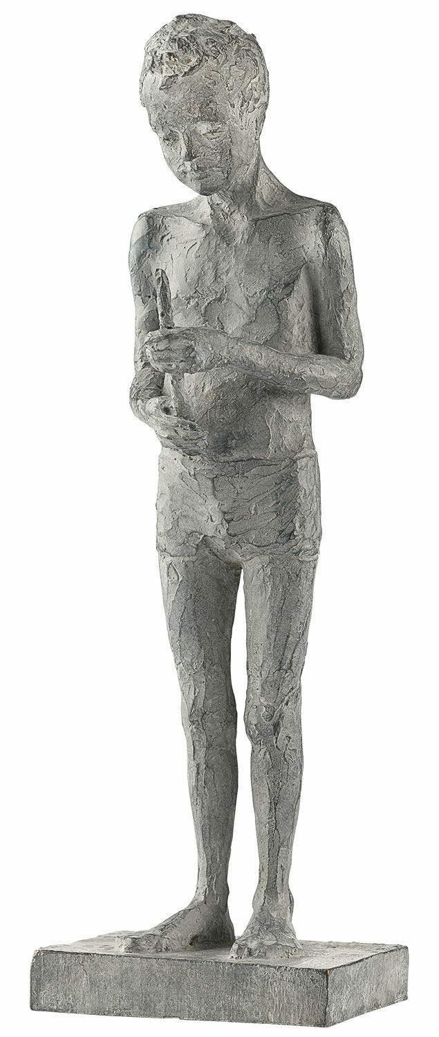 Skulptur "Knabe", Bronze von Valerie Otte