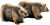 Sculptural group "Abruzzi Bear I + II", bronze