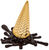 Obiekt dekoracyjny "Splat", wersja brązowa i złota