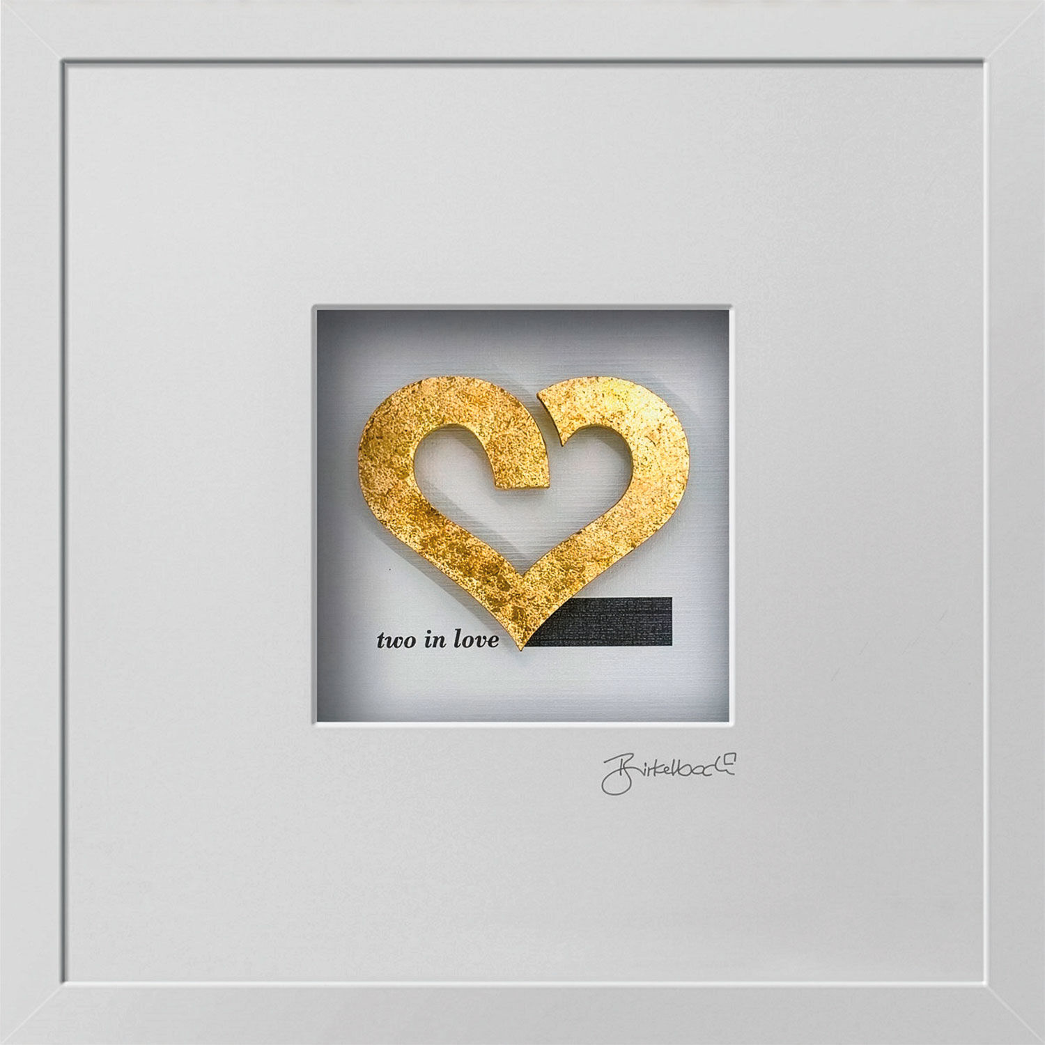 3D-Bild "two in love", gerahmt von Ralf Birkelbach