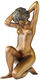 Sculptuur "Bij de rivier (Badschets II)", brons van Erwin A. Schinzel