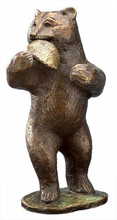 Sculpture "Honey Bear", bronze