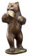 Escultura "Honey Bear", bronce de Kurt Arentz