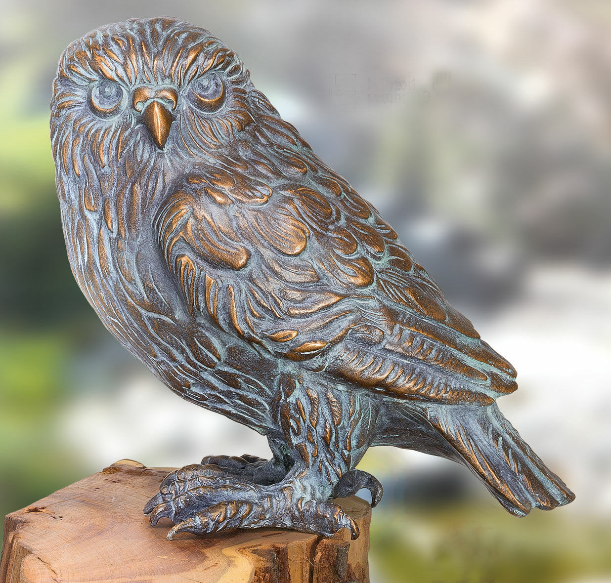 Haveskulptur "Ugle" (uden piedestal), bronze