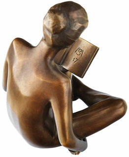 Sculpture "Reading Woman" (2018), bronze by SIME