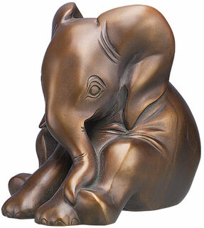 Skulptur "Little Elephant", Kunstbronze