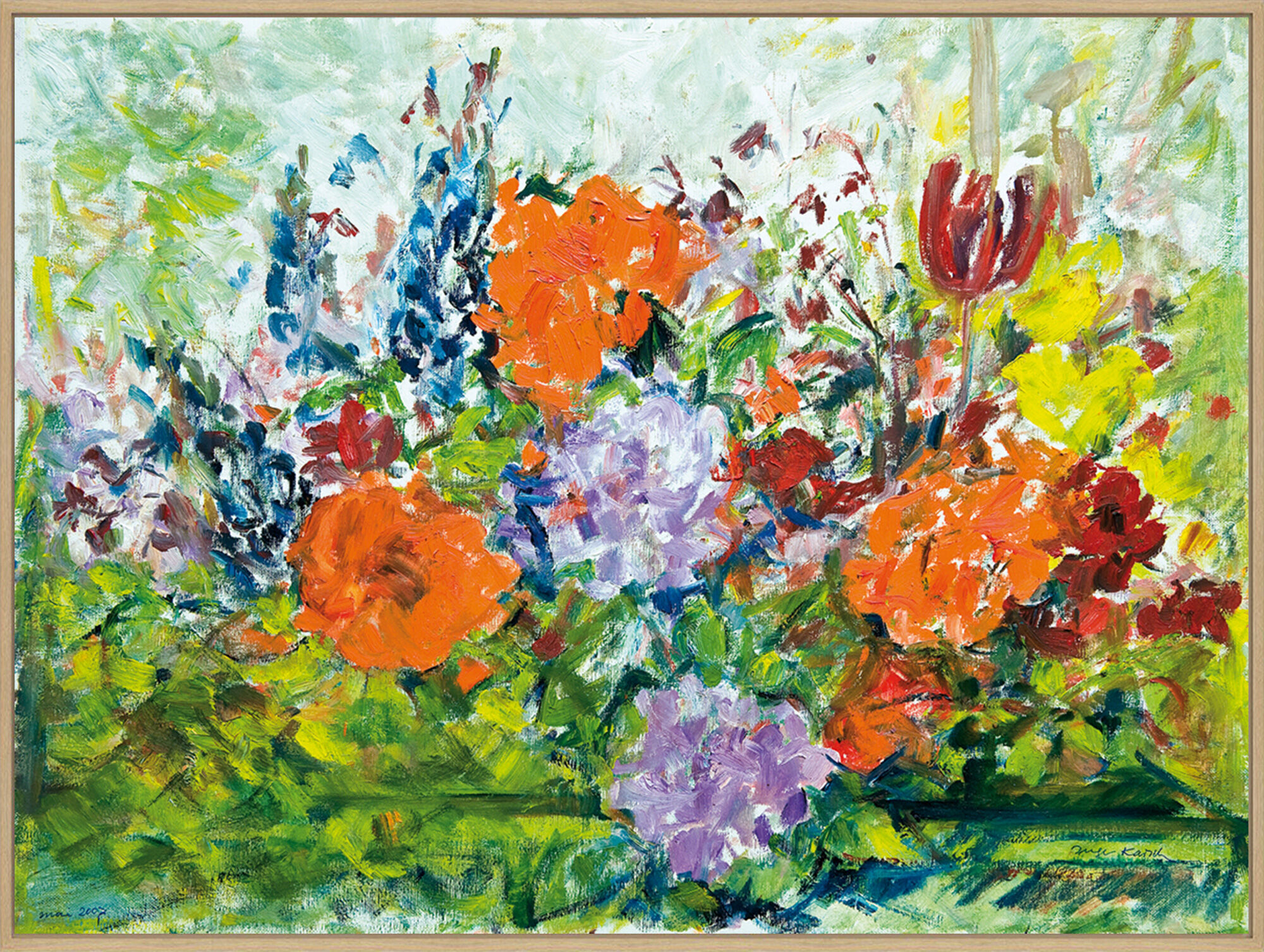 Picture "Spring Splendour in the Winter Garden" (2007) (Unique piece) by Inge Karsch