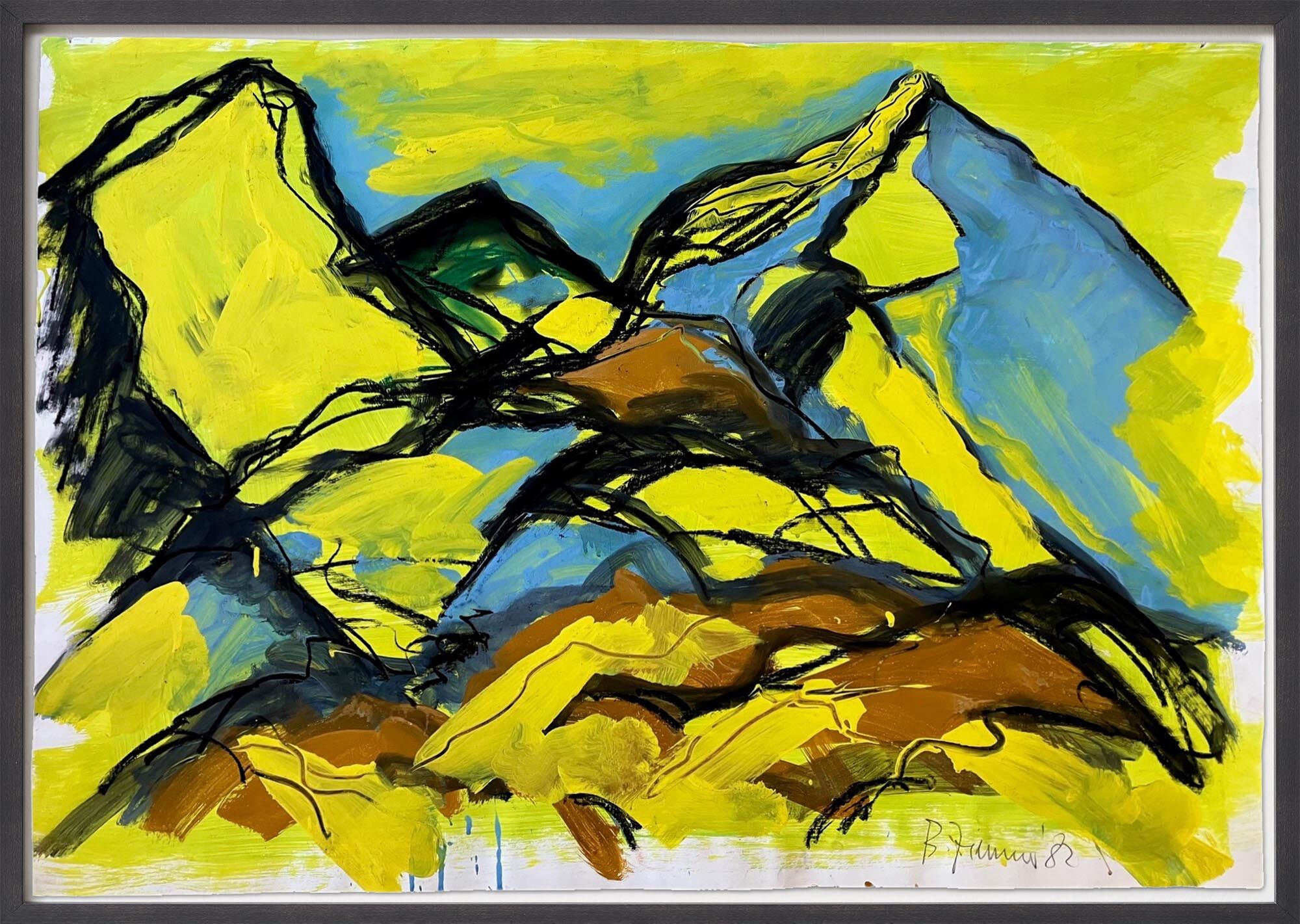 Quadro "Mountains (Morning)" (1982) (pezzo unico) di Bernd Zimmer