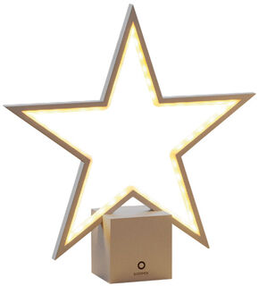 Oggetto luminoso a LED senza fili "Star" (piccolo, altezza 33,5 cm), dimmerabile