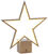 Oggetto luminoso a LED senza fili "Star" (piccolo, altezza 33,5 cm), dimmerabile