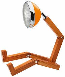 Flexible LED table lamp "Mr. Volter", orange version
