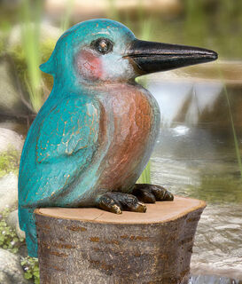 Garden sculpture "Kingfisher (without Pedestal)", bronze