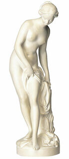 Skulptur "Badende" (Reduktion), Kunstmarmor