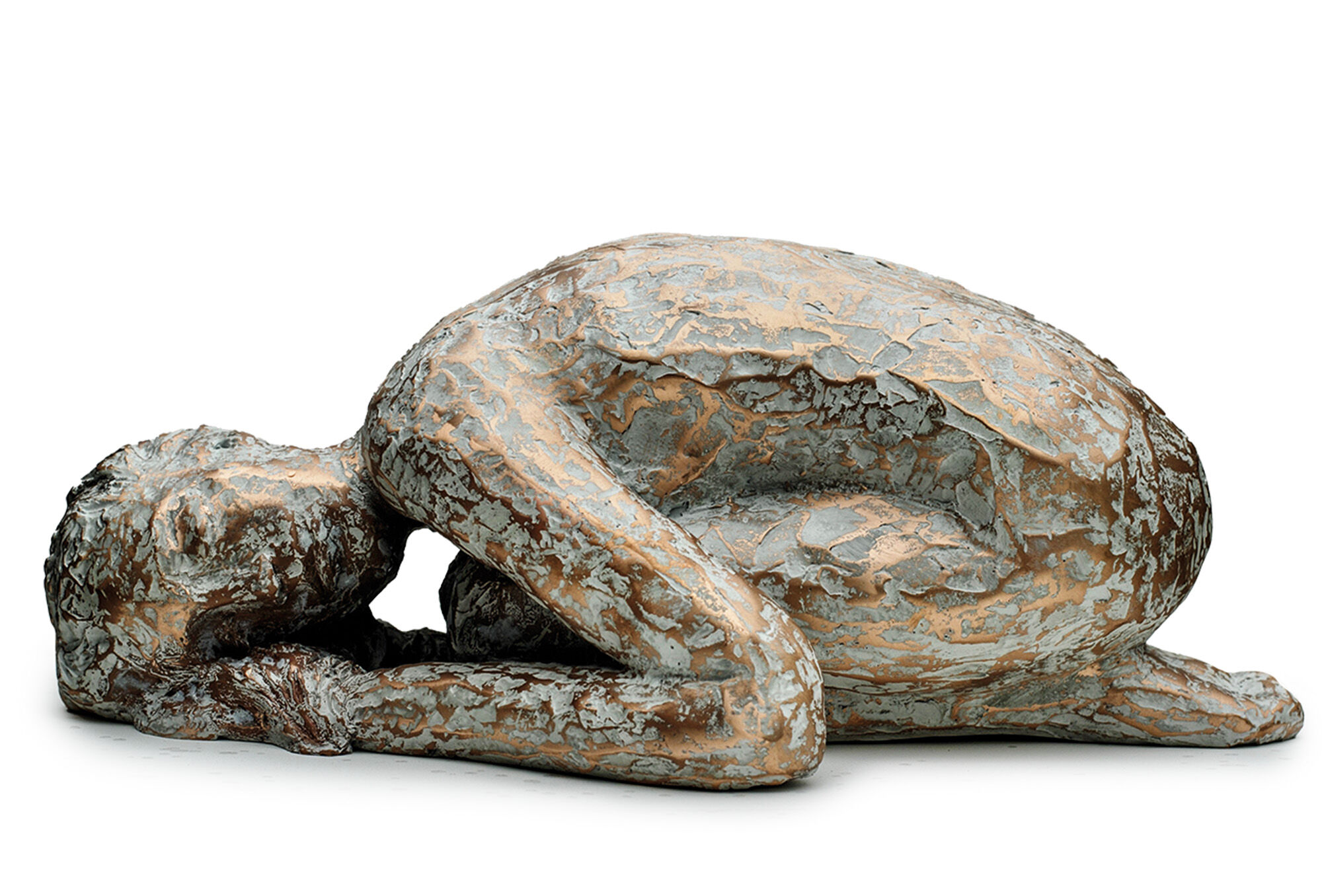 Skulptur "Rest" (2022), bronze von Dagmar Vogt