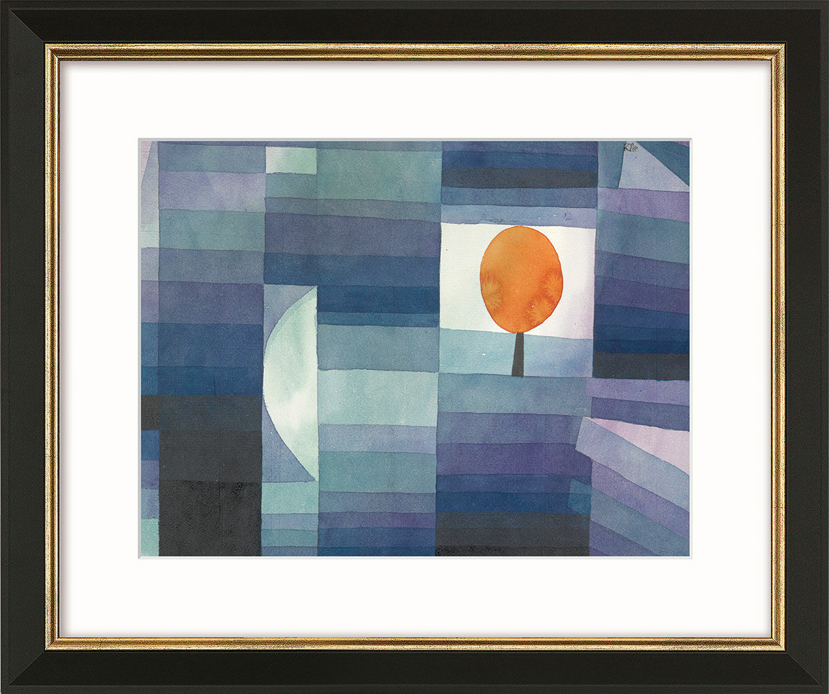 Beeld "De boodschapper van de herfst" (1922), ingelijst von Paul Klee