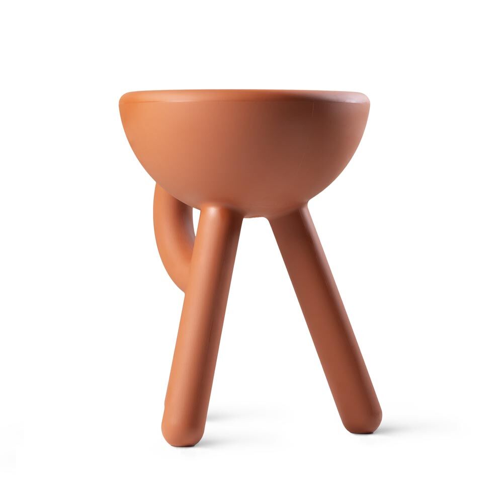 Tavolino "Tubby Stool in terracotta" (per uso interno ed esterno) – progettato da Gerard de Hoop di  Werkwaardig