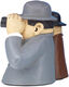 Skulptur "Herren auf der Rennbahn", Version in Kunstguss von Loriot