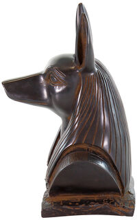Skulptur "Anubis huvud", gjuten