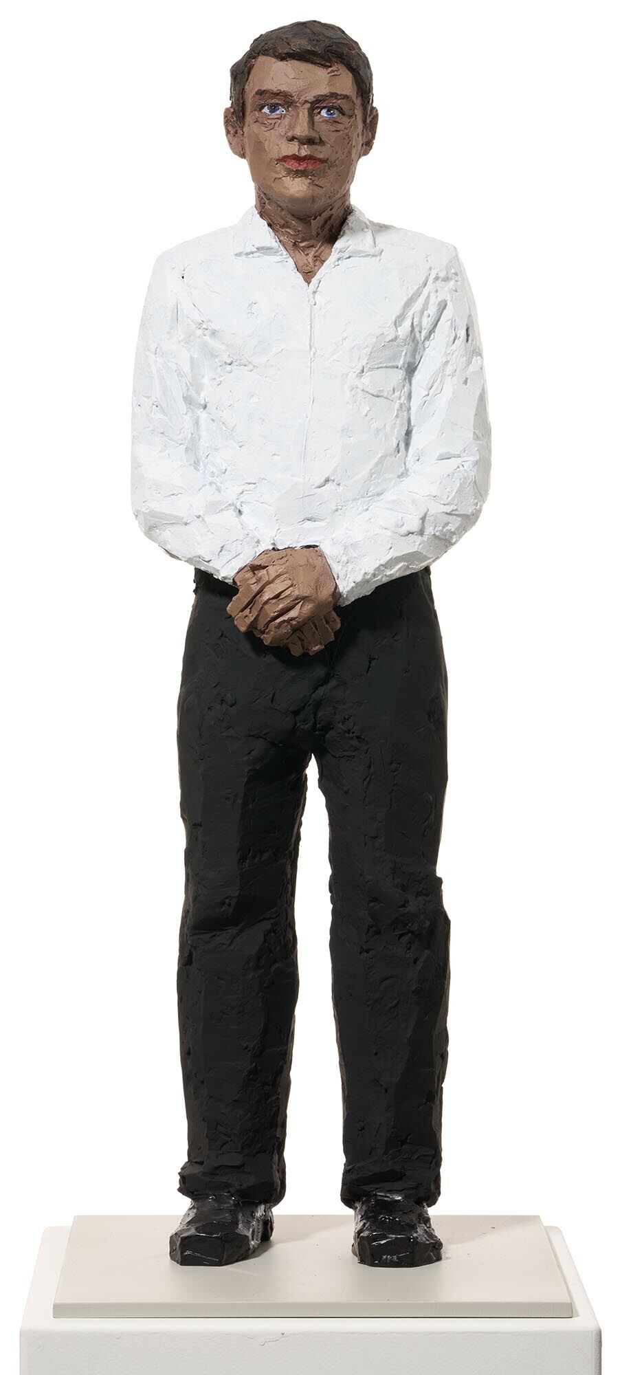 Skulptur "Mann mit weißem Hemd und schwarzer Hose" (2026) von Stephan Balkenhol