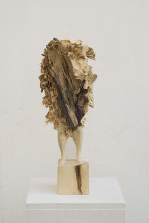 Skulptur "Ohne Titel" (2019) (Unikat), Holz von Edvardas Racevicius