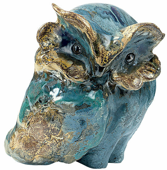 Havefigur "Ugle" (medium version), keramik