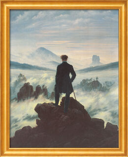 Picture "The Wanderer Above the Sea of Fog" (1818), framed