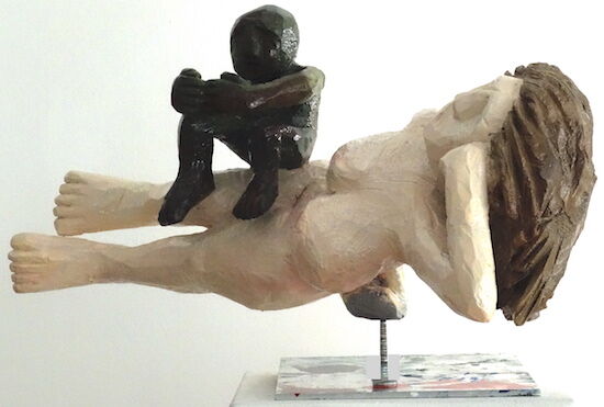 Sculptuur "man en vrouw" (2020) (Uniek stuk), aluminium von Daniel Wagenblast