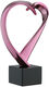 Sculpture "Sweetheart" (2022), cast version, metallic rosé by Pierre-Paul Maillé